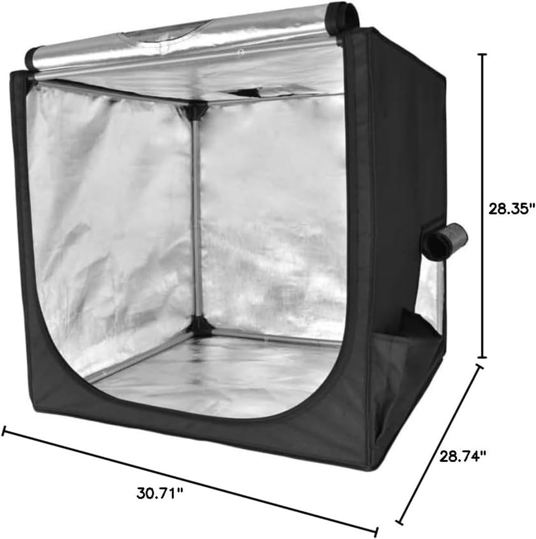 Longer 3D Drucker Gehäuse – Feuersicher, Staubdicht & Temperaturkonstant (73x76x72 cm) – Aus PVC-bes