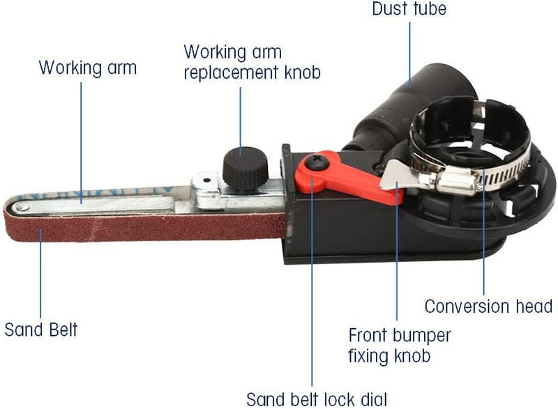 Bandschleifer Adapter Winkelschleifer, Bandschleifer Aufsatz Elektrischer Winkelschleifer-Bandschlei