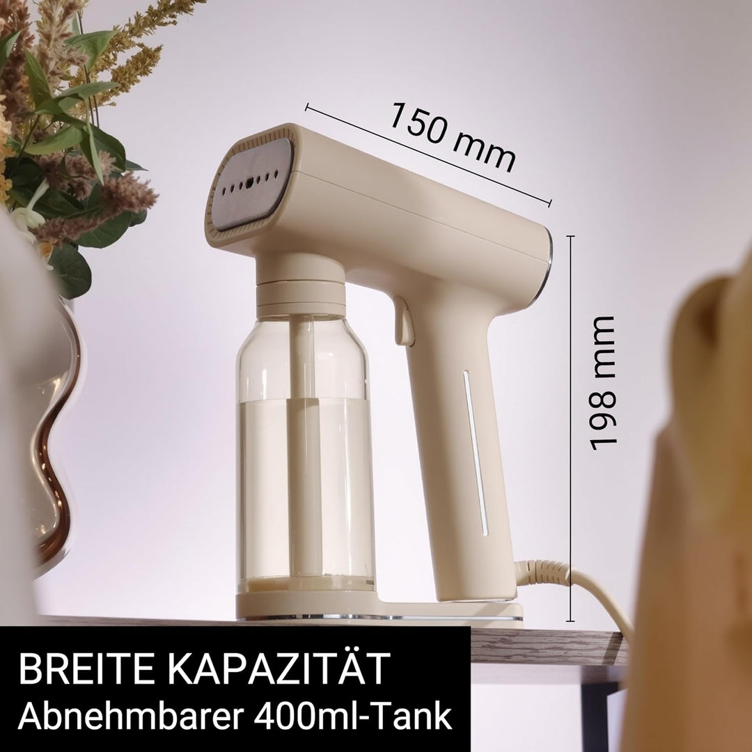 STEAMONE – Dampfglätter 2000W, 30g/min – Handbügeleisen – Fassungsvermögen 400ml – Entfernt 99,99% d