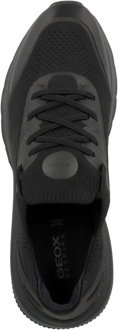 Geox Damen D Spherica Actif Sneaker 35 EU Schwarz, 35 EU Schwarz