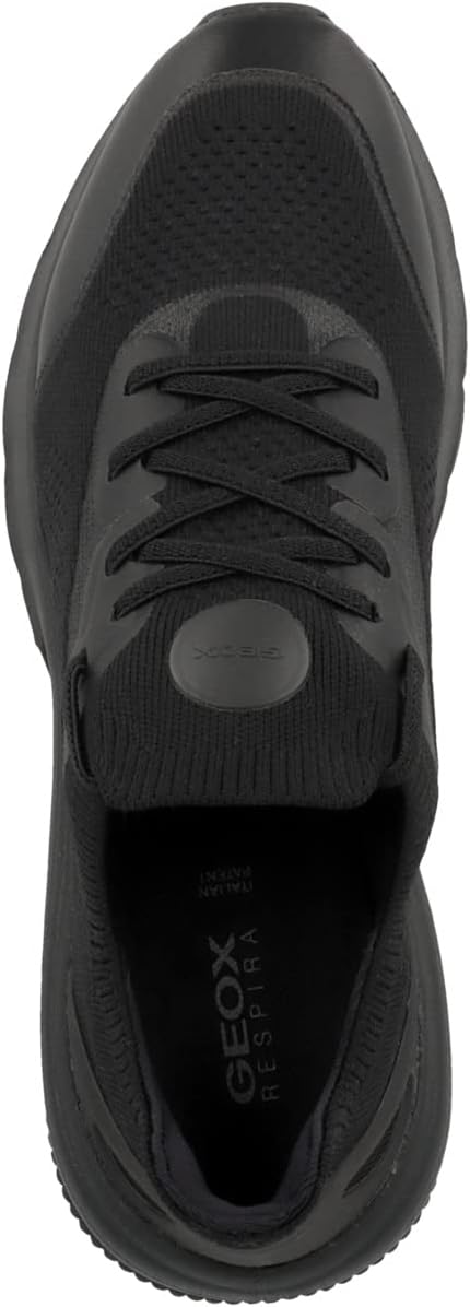Geox Damen D Spherica Actif Sneaker 35 EU Schwarz, 35 EU Schwarz