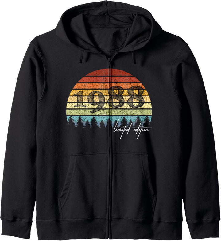 36. Geburtstag Mann Frau 36 Jahre 1988 Deko Lustig Geschenk Kapuzenjacke