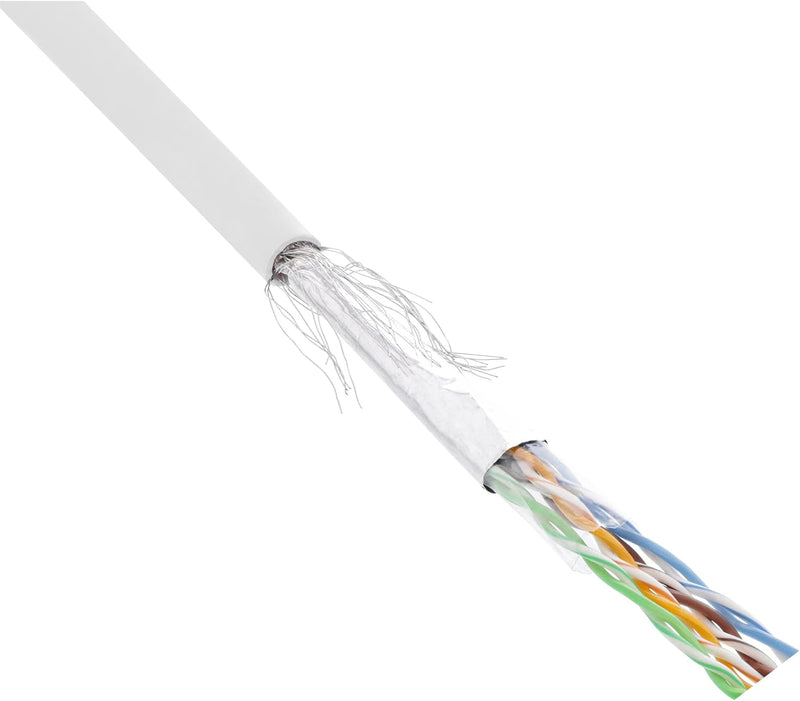 InLine 72099W Patchkabel Cat.5e, weiss, SF/UTP, AWG26, PVC, 100m