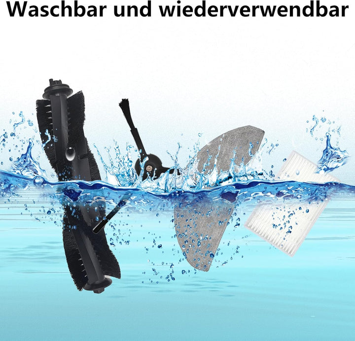21 Pcs Zubehör Set für Tapo RV30 Max Plus, RV30 Max, RV20 Max Plus, RV20 Max Staubsauger Ersatzteil,