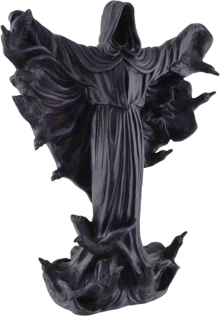 VOGLER Joh. Vogler GmbH Grim Reaper aus dessen Umhang Raben entweichen, aus Kunststein angefertigt u