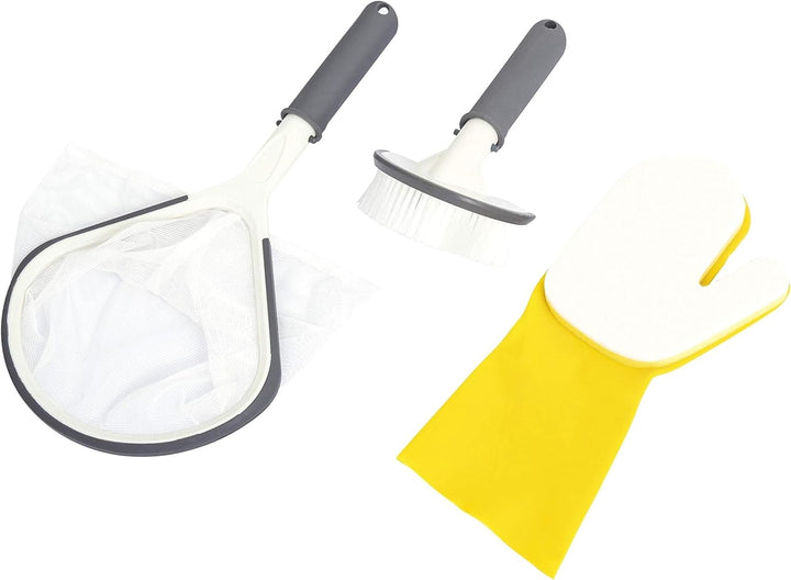 Lay-Z-Spa Hot Tub All in 1 Cleaning Tool Set 1 Weissblau, 1 Weissblau