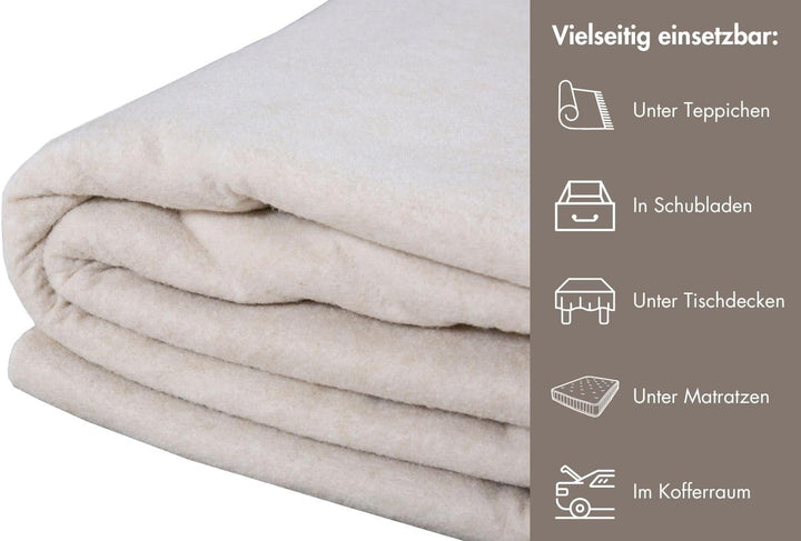-LUXOR- living Teppichunterlage rutschfest, Teppich Antirutschunterlage, Vlies, zuschneidbar, ohne K