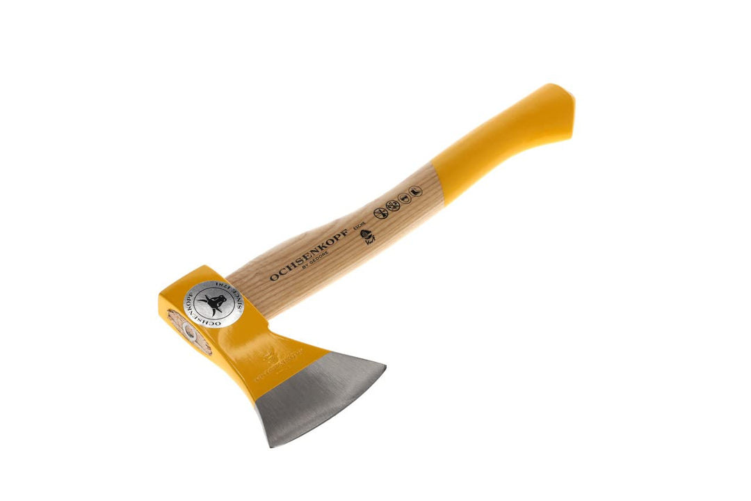 OCHSENKOPF Forstbeil, Polierte Schneide, Robustes Eschenholz, 36cm, 0,9 kg, 600 g