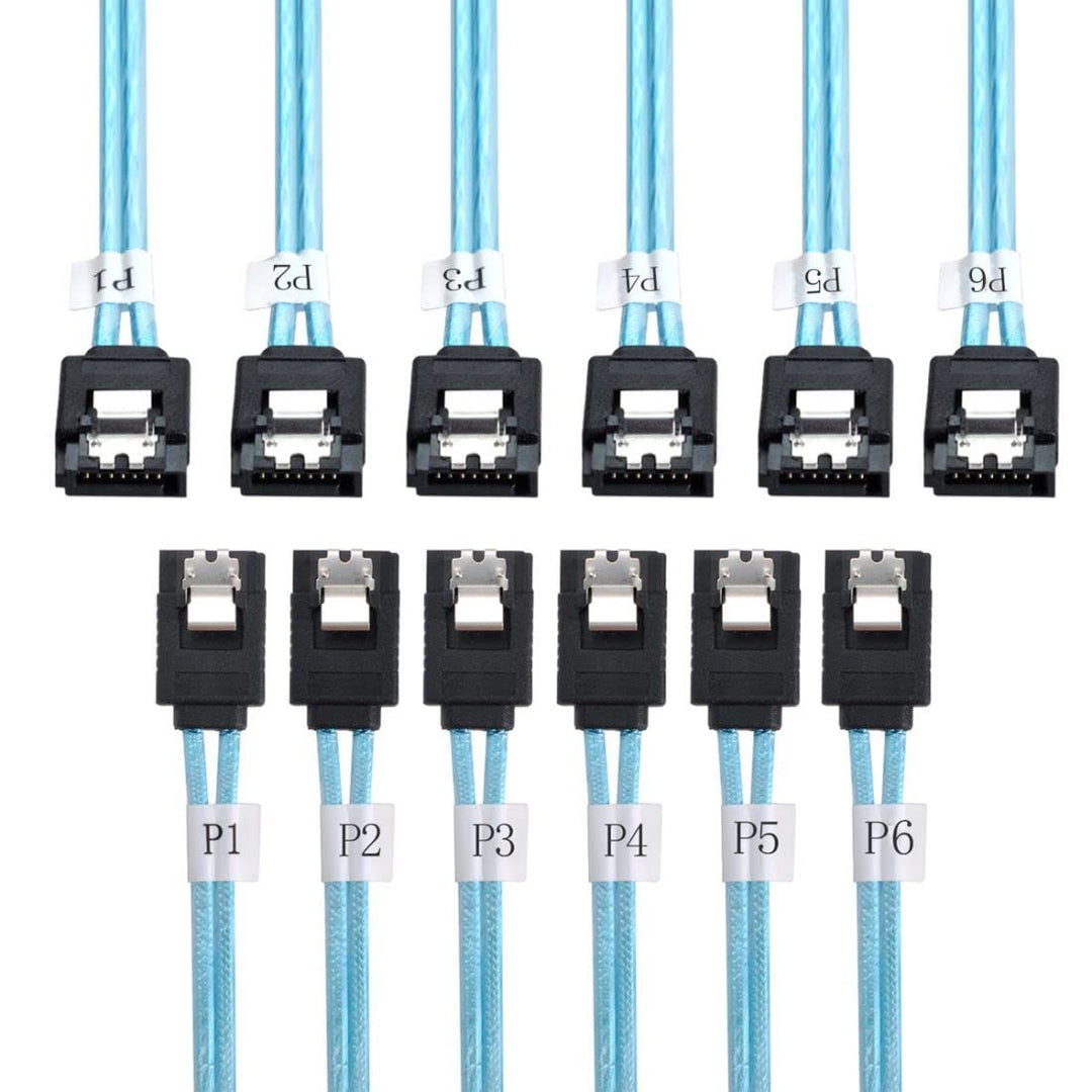 ChenYang CY SAS 6 SATA 7-Pin-Stecker Interner Host auf 6 SATA 7-Pin-Stecker Zielfestplatte 6 Gbit/s