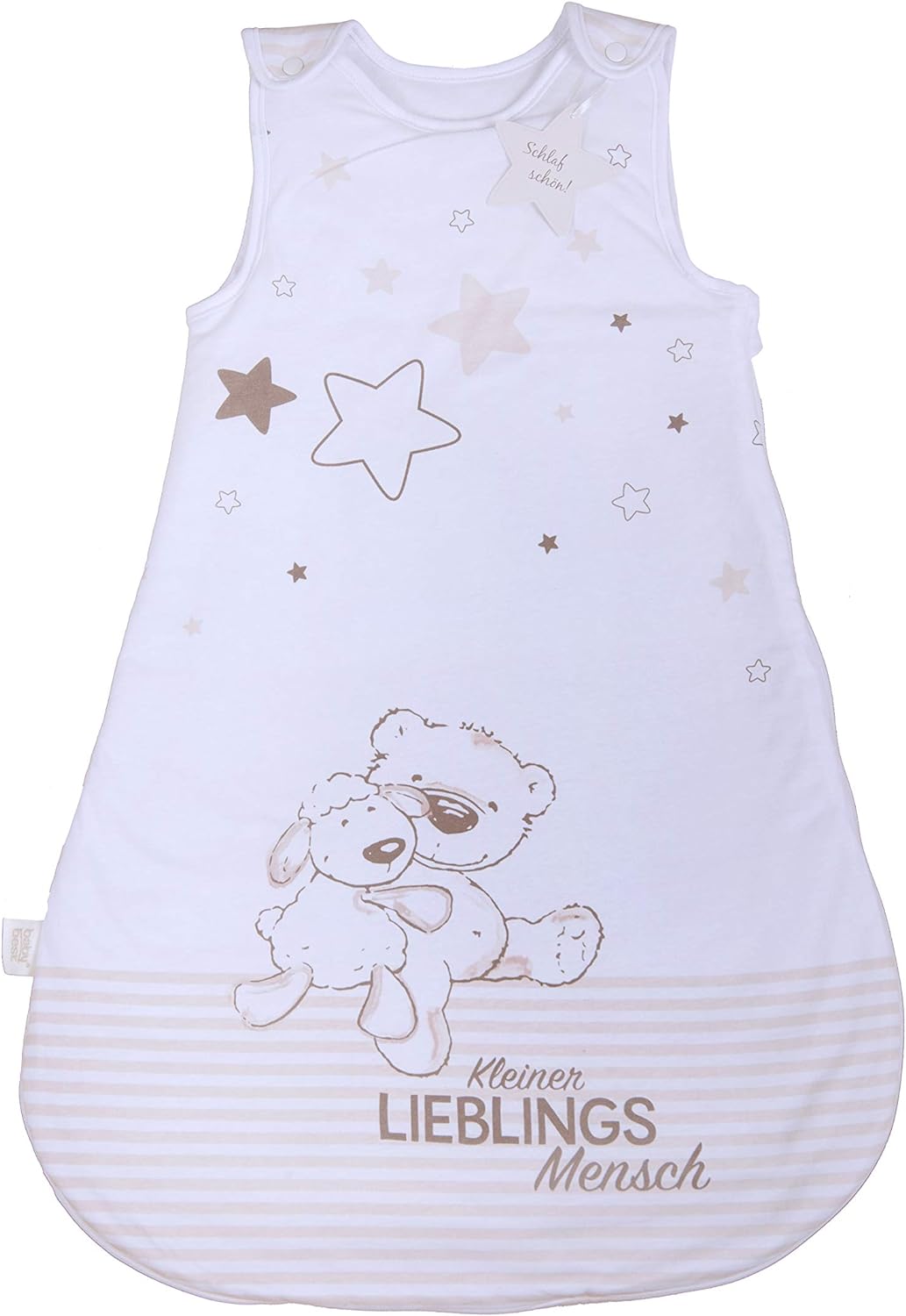 Herding Baby Best Baby-Schlafsack, Kleiner Lieblingsmensch Motiv, 90 cm, Seitlich umlaufender Reissv