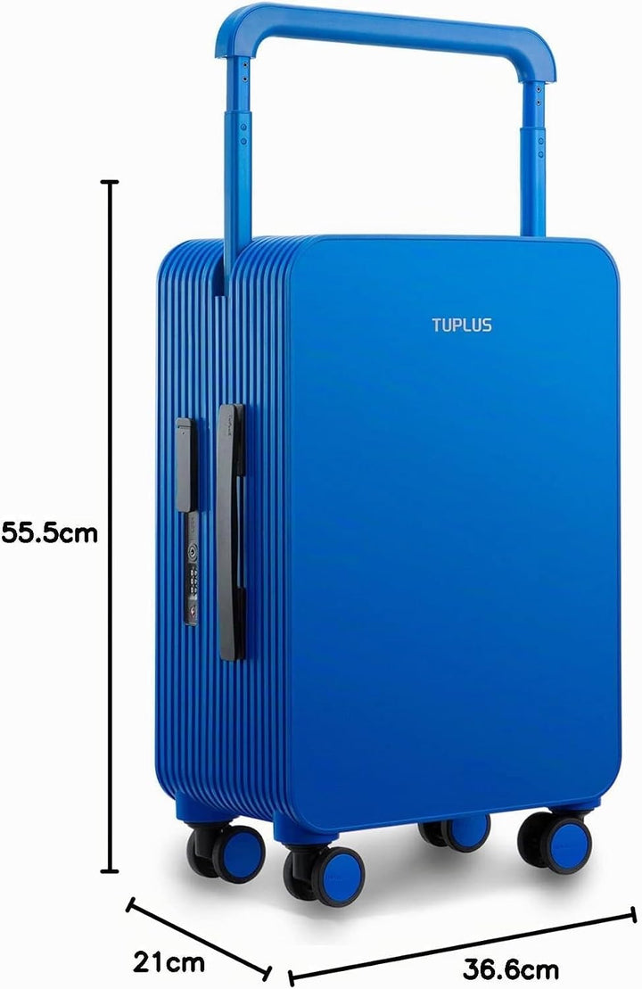 TUPLUS Koffer Trolley ABS Rollkoffer mit 4 Rollen Reisekoffer Handgepäck Hartschalenkoffer mit TSA S
