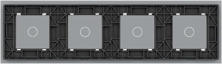 LIVOLO Glas Touch Lichtschalter Funkschalter Steckdosen Wechselschalter uvm in grau (Nur Rahmen VL-C