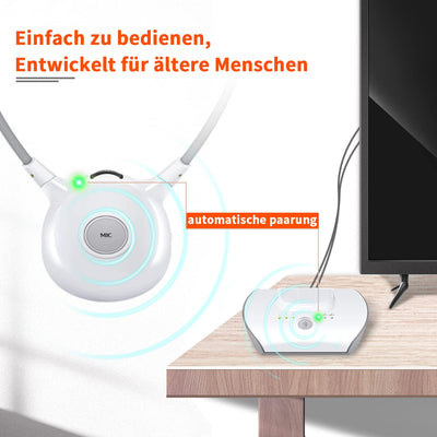 Holdsound APH100 Funkkopfhörer für Fernseher, 2,4 GHz TV Kopfhörer Drahtlos für Ältere Menscher (3,5