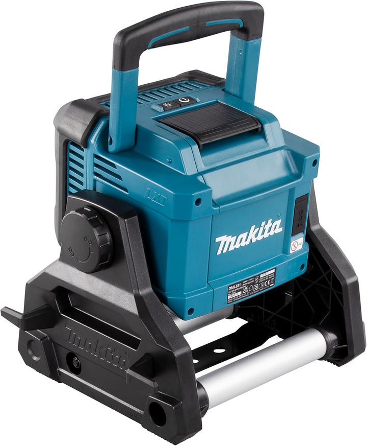 Makita DML811 LED-Baustrahler 14,4V-18V, 230V (ohne Akku & Ladegerät), max. 3000 Lumen, 3 Helligkeit