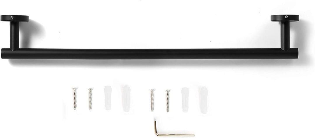 Ambrosya - Handtuchhalter aus Edelstahl in Schwarz - Bad Badezimmer Halter Halterung Handtuch Handtu