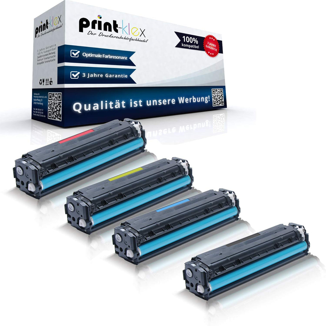 4X Print-Klex XXL Toner kompatibel für HP Laserjet Pro CE320a CE321a CE322a CE323a HP128a HP 128a -