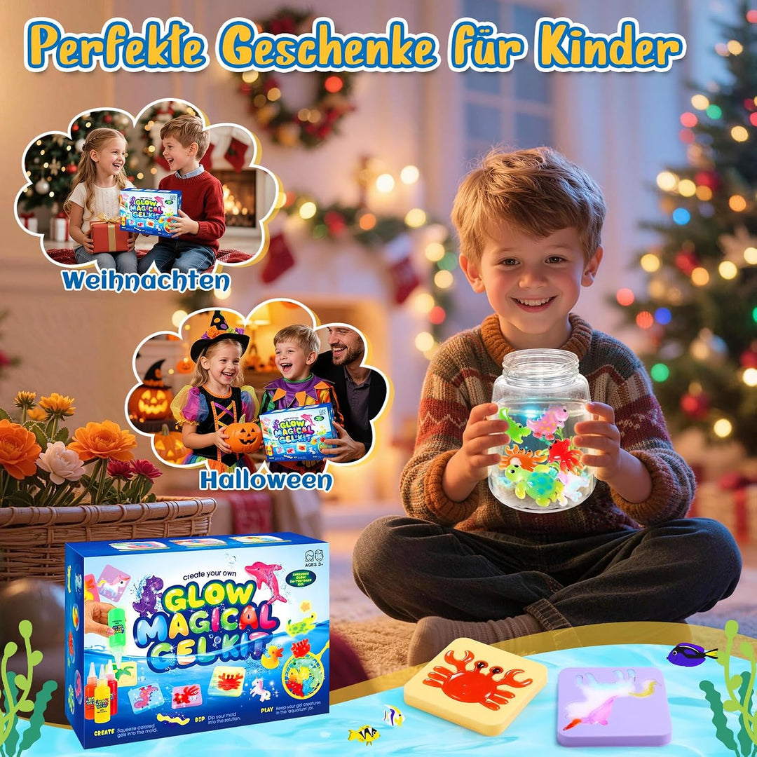 Wasser Elf Kit, Magisches Aqua Gelz Set Bastelset Kinder ab 4 5 6 7 8 9 10 Jahre Geschenk Mädchen 6