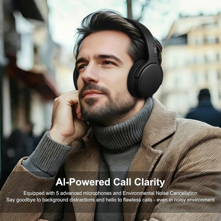 Srhythm NiceComfort 35 (2. Generation) Hybrid-Kopfhörer mit Geräuschunterdrückung, Bluetooth 6.0, 5
