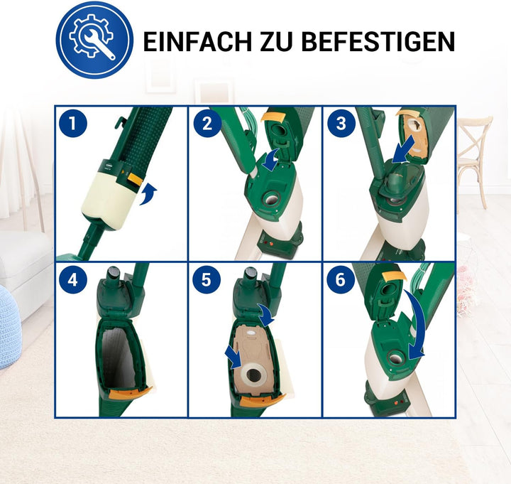 VIOKS Staubsauger Beutel 16x Ersatz für Vоrwerk Staubsauger Kobold VK118 VK119 VK120 VK121 VK122 &amp; S