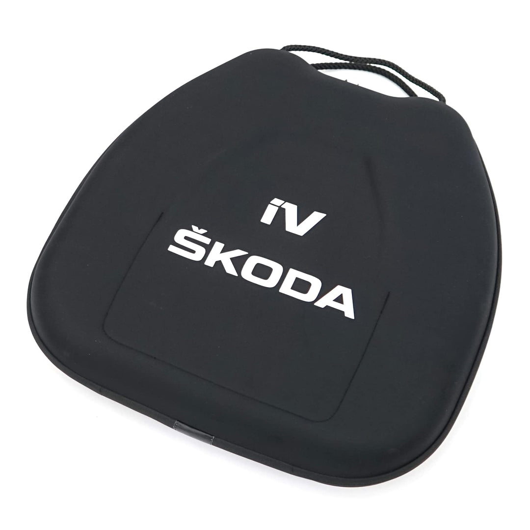 Skoda 000087317BQ Tasche Ladekabel Aufbewahrungstasche Ladekabeltasche, mit iV Logo, Schwarz