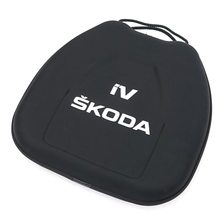 Skoda 000087317BQ Tasche Ladekabel Aufbewahrungstasche Ladekabeltasche, mit iV Logo, Schwarz