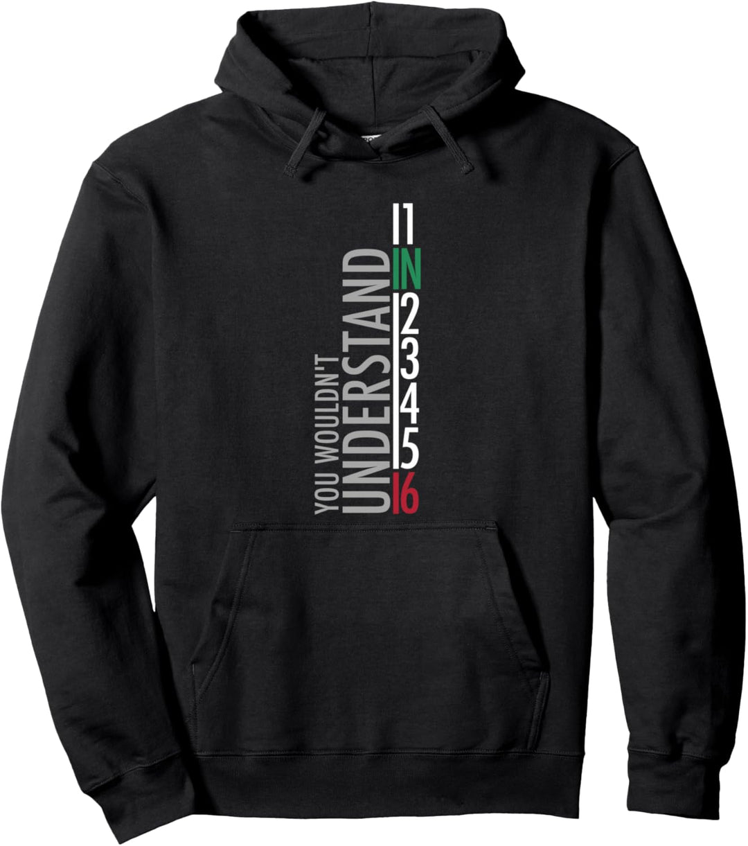 1N23456 Motorradgangschaltung Motorradfahrer Pullover Hoodie