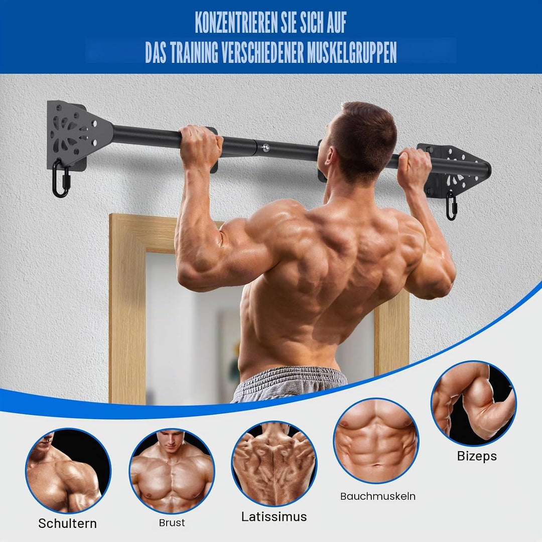 Kipika schwere Wand-Klimmzugstange, Türrahmen-Klimmzugstange für Heim-Fitnessstudio Krafttraining fü