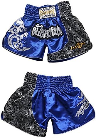 FLUORY Muay Thai Fight Shorts,MMA Shorts Clothing Training Cage Fighting Grappling Martial Arts Kick