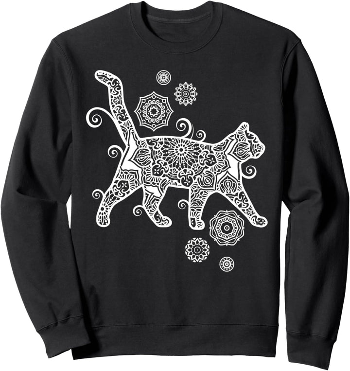 Mandala Katze Sweatshirt