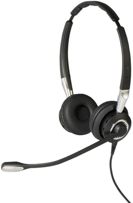 Jabra Biz 2400 II Quick Disconnect On-Ear Stereo Headset - Ultra noise-cancelling and Corded Lightwe