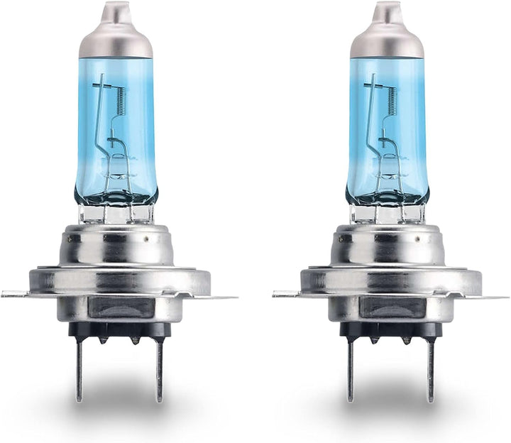 Philips Halogen, WhiteVision ultra H7 Scheinwerferlampe, 4.200K, Doppelset, Weiss Twin box H7, Twin
