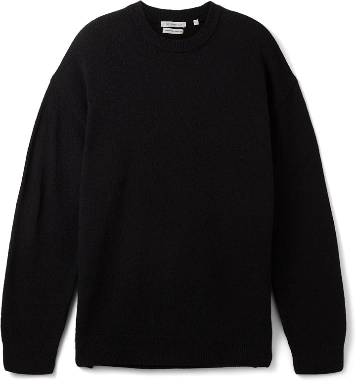 TOM TAILOR Denim Herren Relaxed Fit Bouclé Strickpullover XL 29999 - Black, XL 29999 - Black