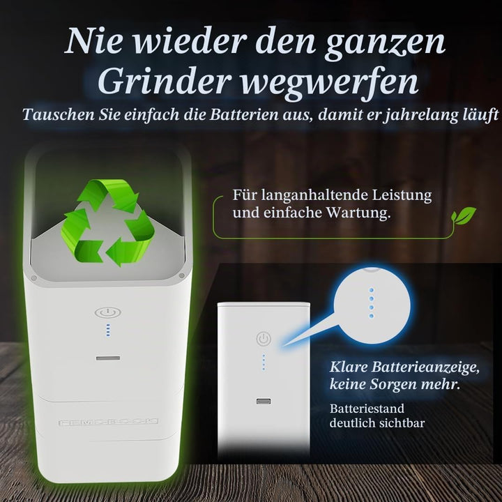 Elektrische Kaffeemühle A2 Weiss Wiederaufladbar Kabellos Tragbare Elektrische Mühle Outdoor Werkzeu