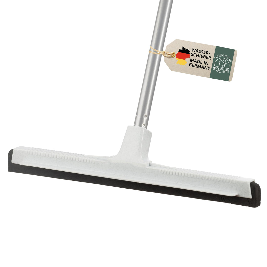 Wasserschieber 43 cm mit Stiel, Bodenabzieher Wasserabzieher Gummiabzieher, Wasser Abzieher Schieber