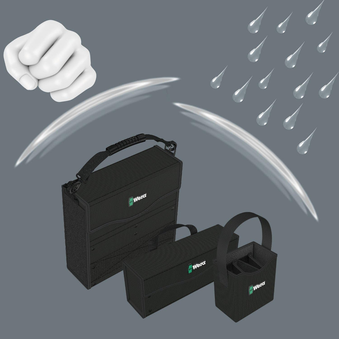 Wera 2go 2 Werkzeug-Container, 3-teilig, 1 Stück, 05004351001 Wera 2go 2 Single