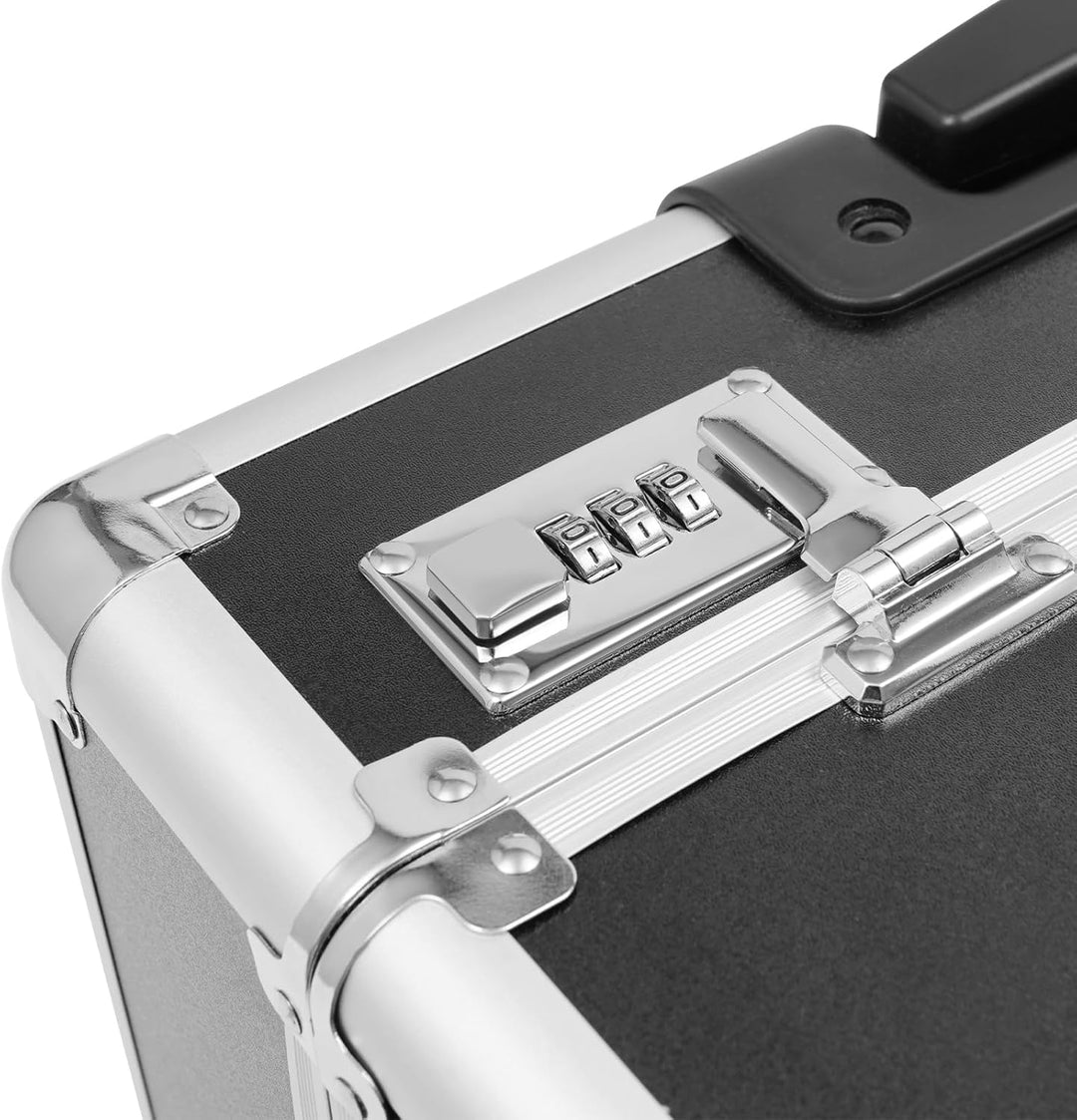 Pilotenkoffer mit Rollen, Rollbarer Aktenkoffer aus Aluminiumlegierung, Laptop Rollkoffer mit Telesk
