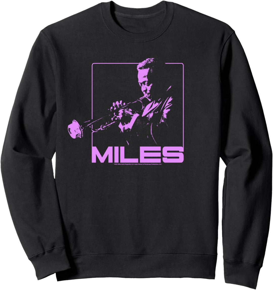 Miles Davis Monochromatic Lavender Sweatshirt