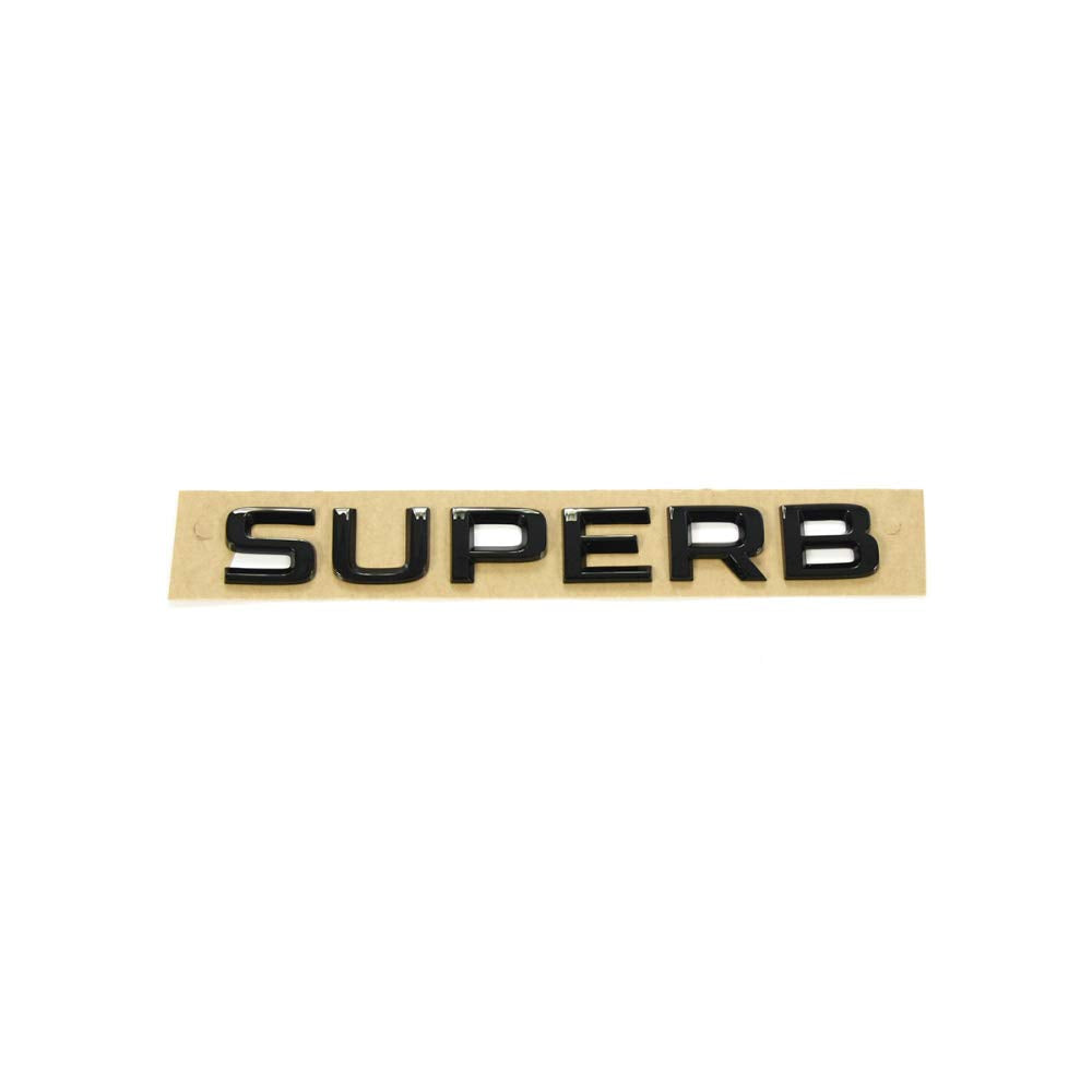 Superb Schriftzug schwarz Emblem Buchstaben Blackline Logo