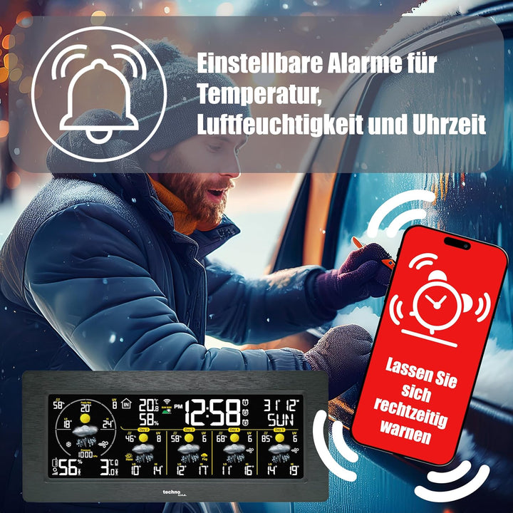 WD3050 Smart Life Wetterstation: Präzise 5-Tage-Vorhersagen, App-Steuerung, Alarmfunktionen & Mehr –