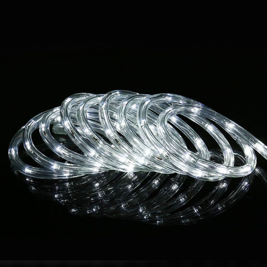 Herrselsam 40M 960 LEDS Lichterschlauch Aussen Weiss Lichtschlauch 8 Modi mit Memory-Funktion LED Li