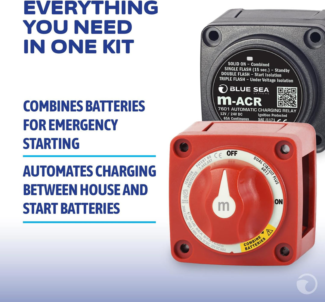 Blue Sea Systems add-a-Battery Kit 65A DC, 65A DC