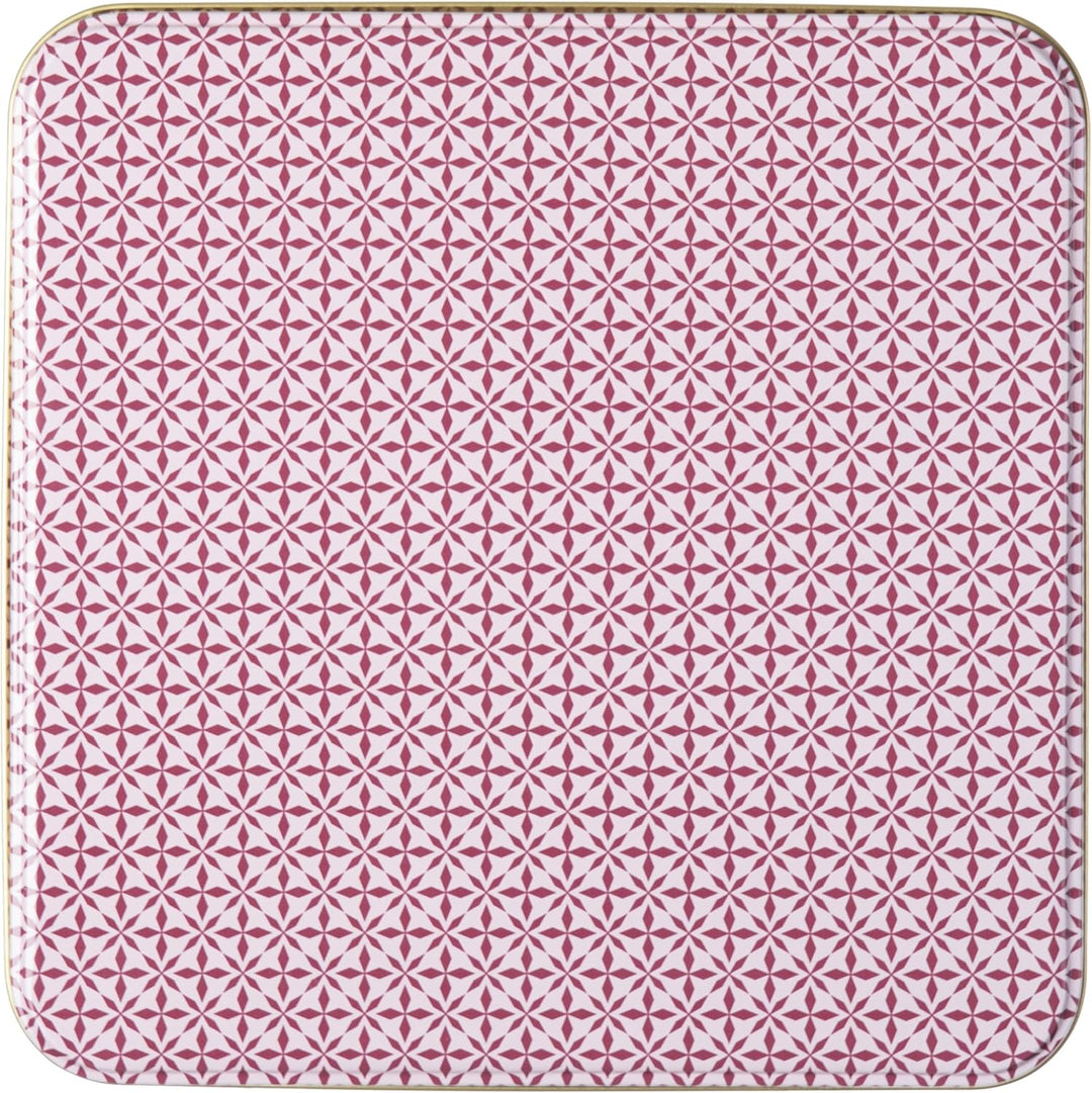 Brandsseller 3er Set Keksdose Rosa/Pink Eckig Weihnachtsdose Plätzchendose Gebäckdose Aufbewahrungsd