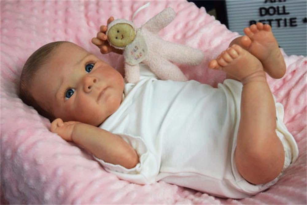 Zero pam Reborn Puppe Lebensecht Baby Puppen Wie Echt Realistisch Baby Puppe Echte Babypuppe (Betty)