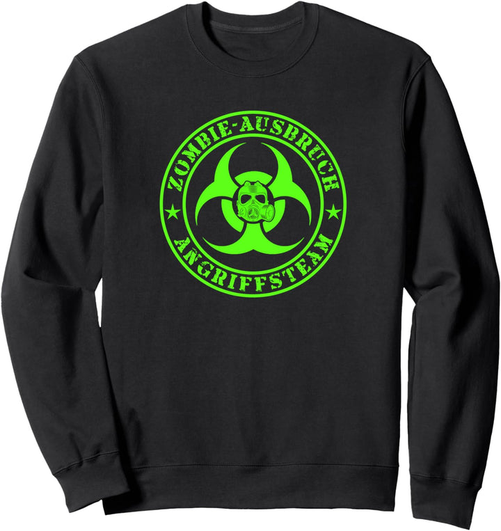 Zombie-Ausbruch Angriffsteam Biohazard Apokalypse Sweatshirt