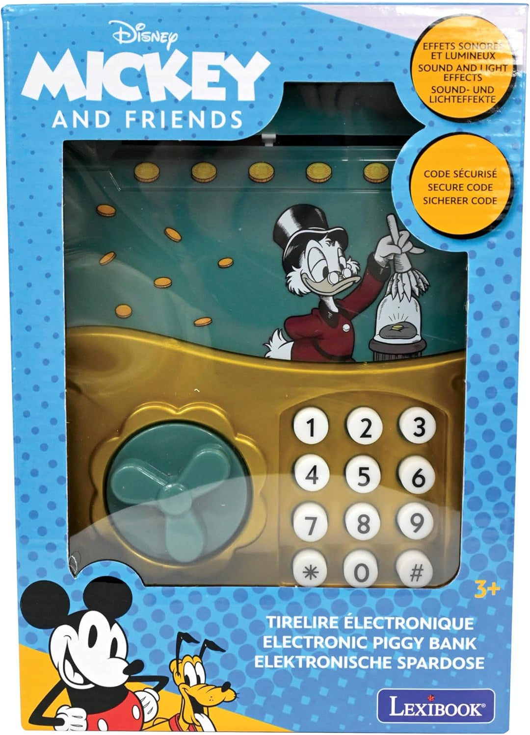 Lexibook - Scrooge McDuck - Electronic Piggy Bank (JG150SC)