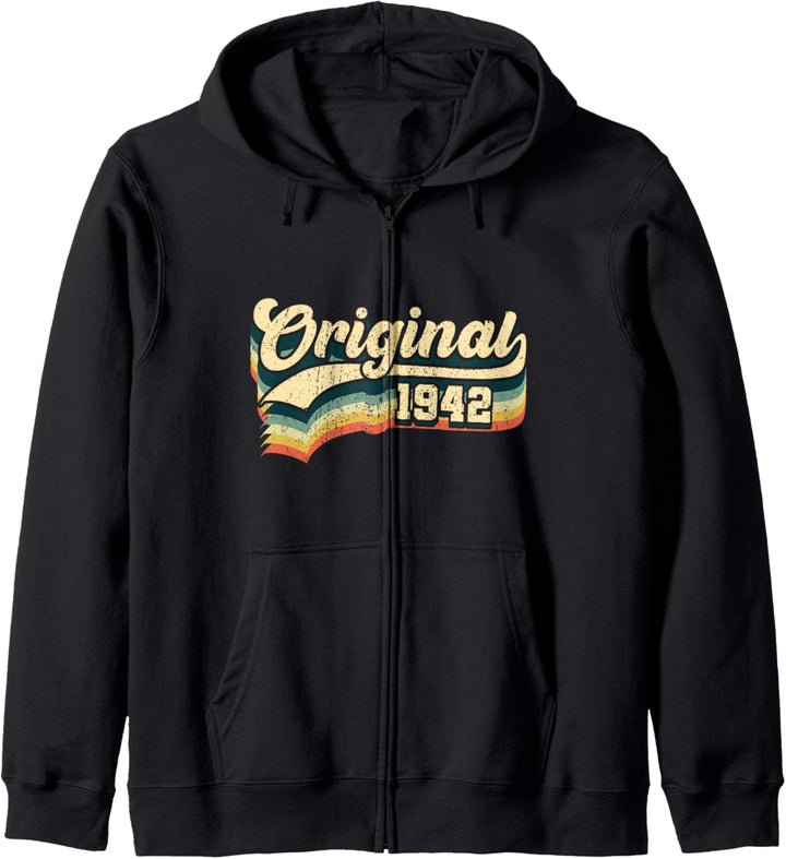 82. Geburtstag Geschenk Original Männer Frauen Jahrgang 1942 Kapuzenjacke