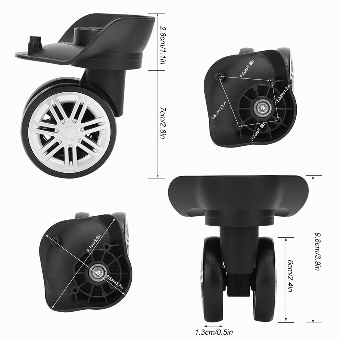 Ersatz für Kofferräder, Andere Bergsteiger- und Campingartikel, 1 Paar Outdoor-Stummschaltung, Zweir