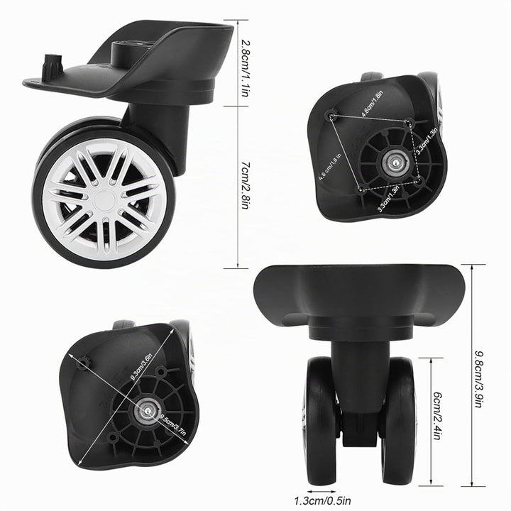 Ersatz für Kofferräder, Andere Bergsteiger- und Campingartikel, 1 Paar Outdoor-Stummschaltung, Zweir