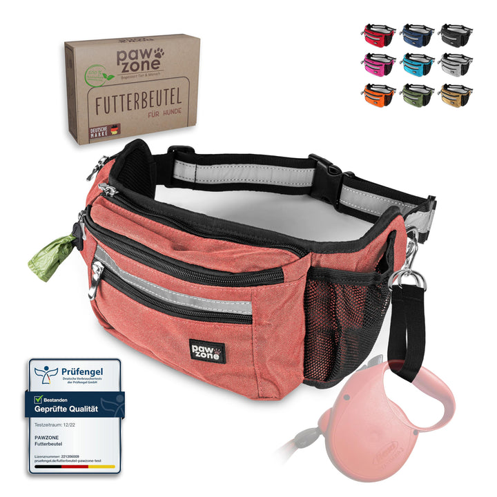 PAWZONE® Futterbeutel Hunde - Leckerlibeutel für Hunde - Bauchtasche für Hunde Zubehör - Leckerlieta