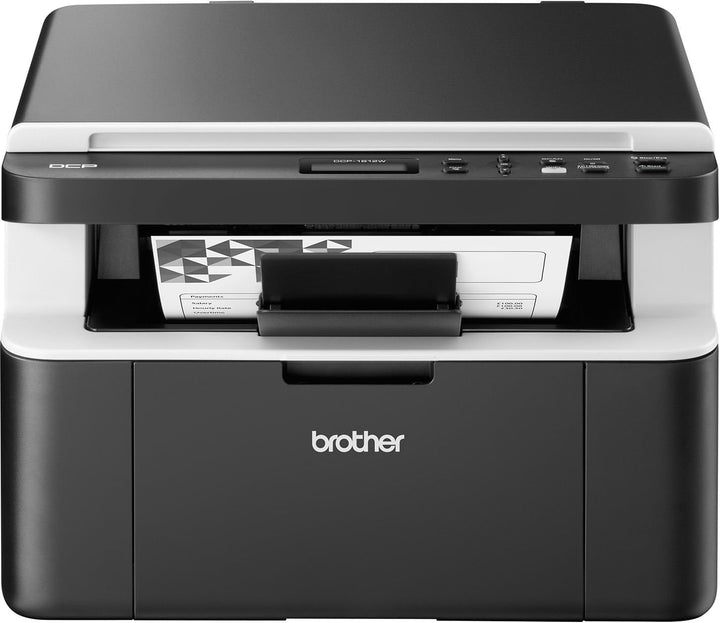 Brother DCP-1612W, Monochrom , Kompaktes 3-in-1 Multifunktionsgerät (Laserdrucker, digitaler Kopiere